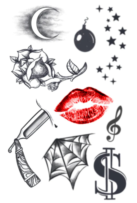 HookUp Tattoos Face Gems