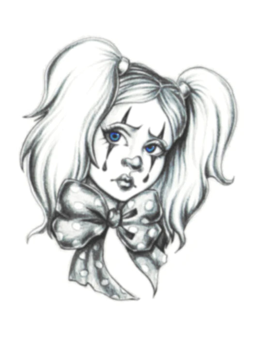 HookUp Tattoo Sad Clown