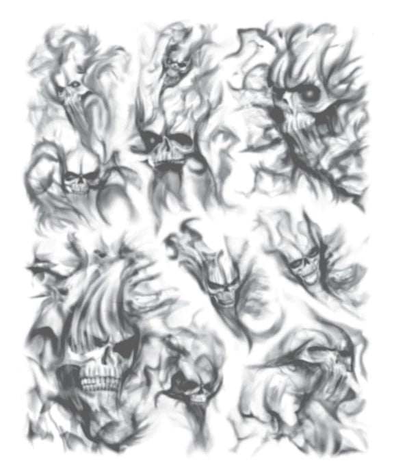 HookUp Tattoos Skulls & Smoke Filler 1