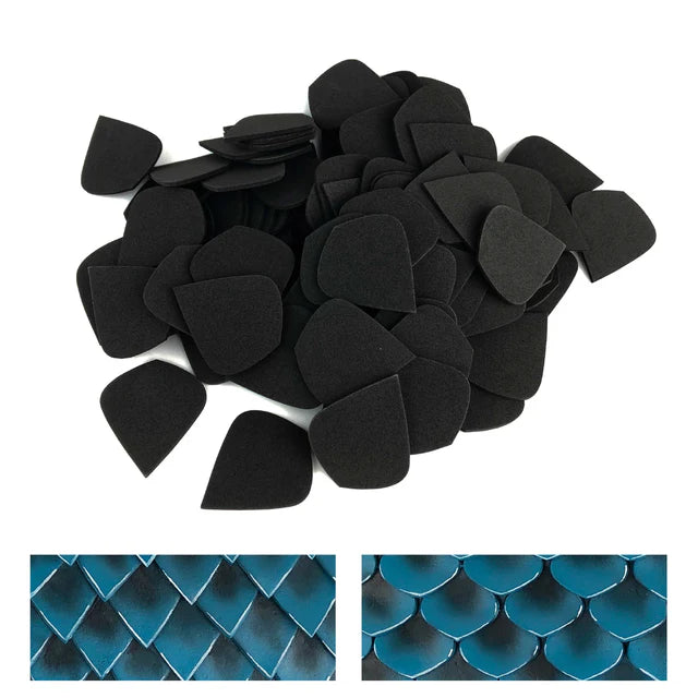 EVA Foam Scales - Style 3 - 100pk (2 sizes)