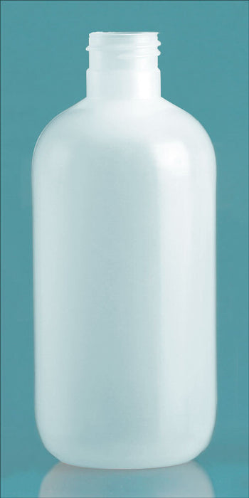 8oz Natural LDPE Boston Round 24/410