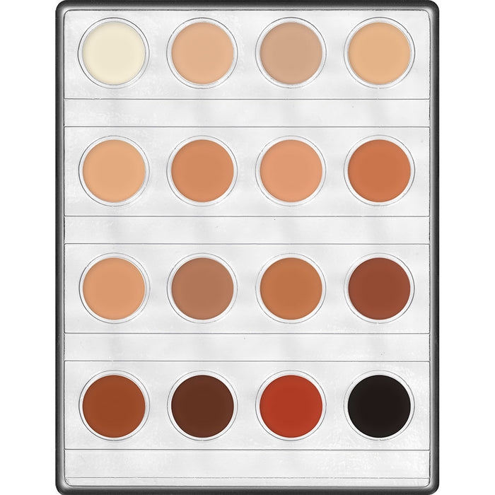 Kryolan Rubber Mask Grease Mini Palette 16 Colours