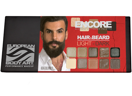 Encore Hair Beard Light Dark Palette