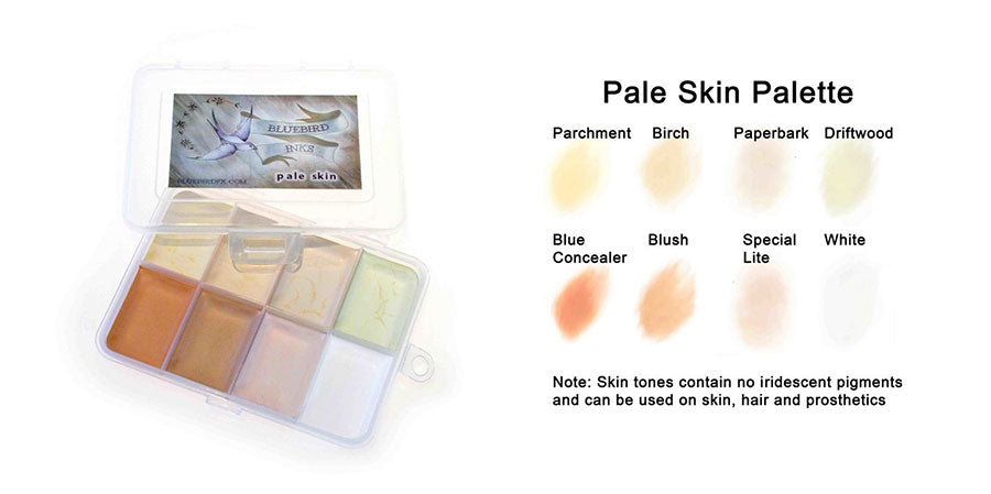 Bluebird FX Pale Skin Palette Colors