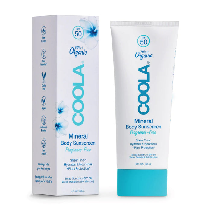 COOLA Mineral Body Lotion SPF50 Fragrance Free 148ml