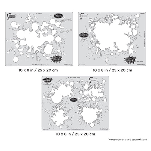 Artool Splatter FX Freehand Airbrush Template by Gerald Mendez