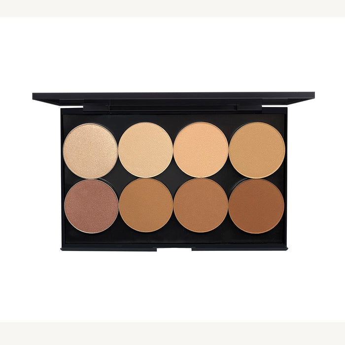 Poise Pressed Mineral Powder w/ Highlighters Pro Palette