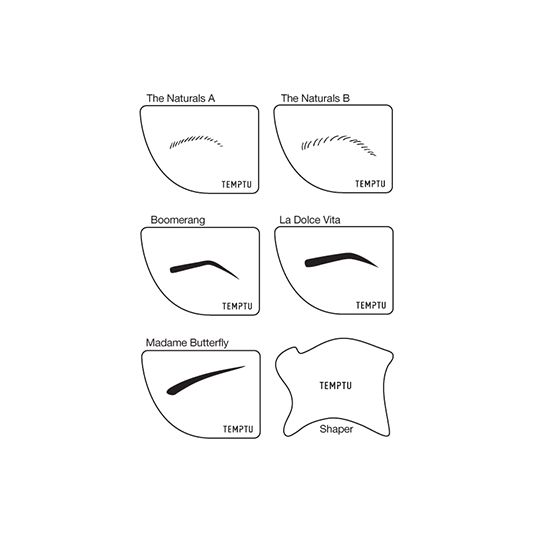 TEMPTU AirBrow Stencils & Shaper Template