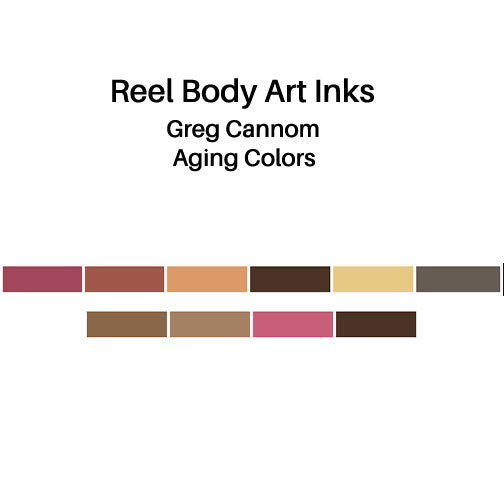 Reel Body Art Inks Greg Cannom Aging Colors
