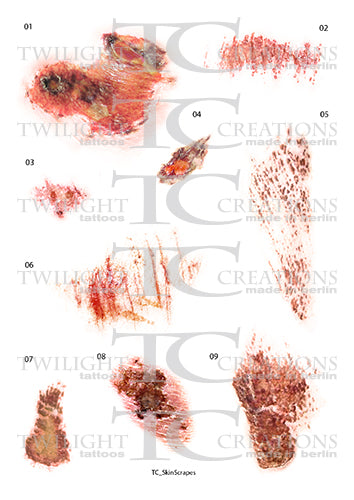 Twilight Creations Temp Tattoos Skin Scrapes