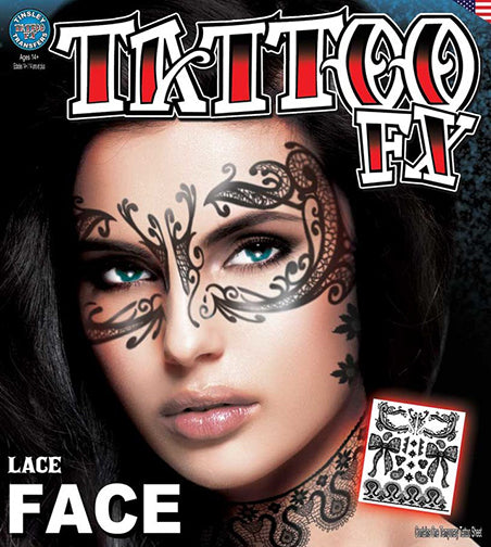 Tinsley Face - Lace Temporary Tattoo