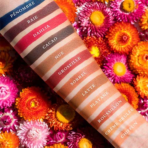 Viseart Milieu SlimPro Eye Shadow Palette Applied