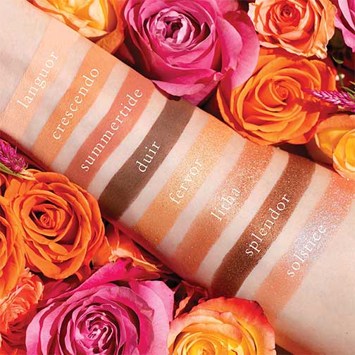 Viseart Petit Pro Solstice Eye Shadow Palette Applied