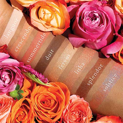 Viseart Petit Pro Solstice Eye Shadow Palette Applied