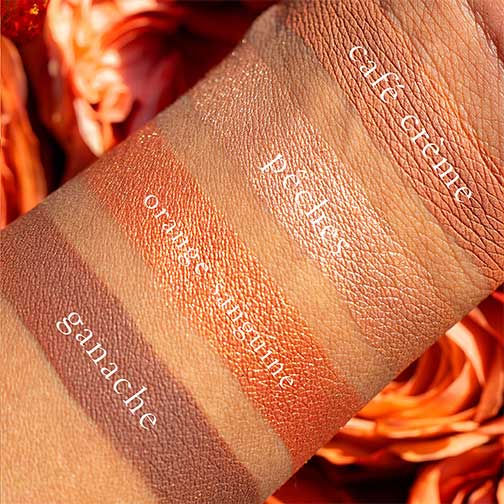 Viseart Petits Fours - Chocolat Eye Shadow Palette Applied