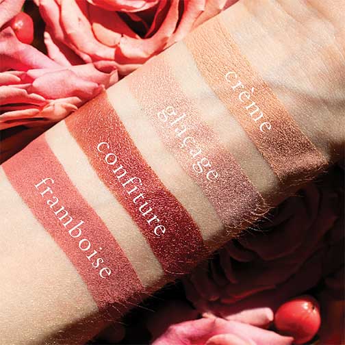 Viseart Petits Fours - Framboise Eye Shadow Palette Applied