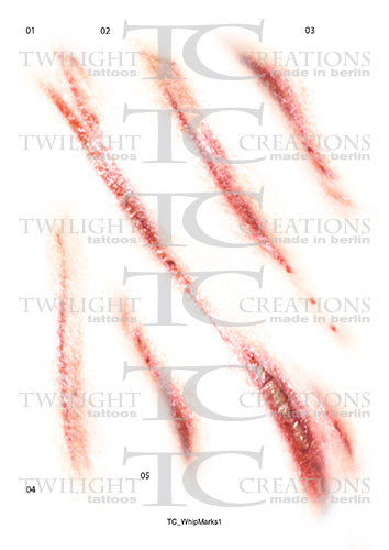 Twilight Creations Temp Tattoos Whip Marks