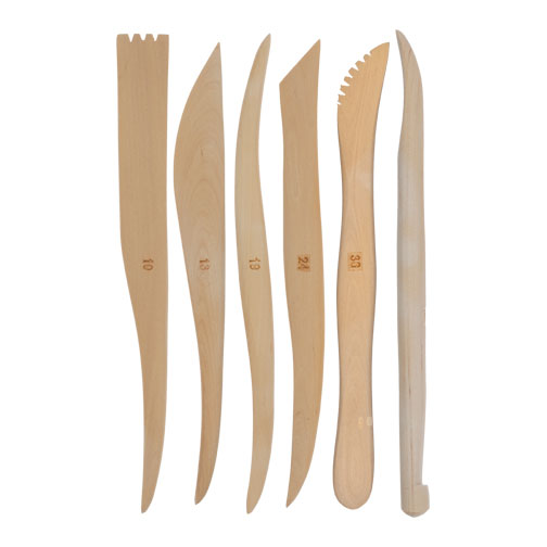 Kryolan Wooden Modeling Spatula Set