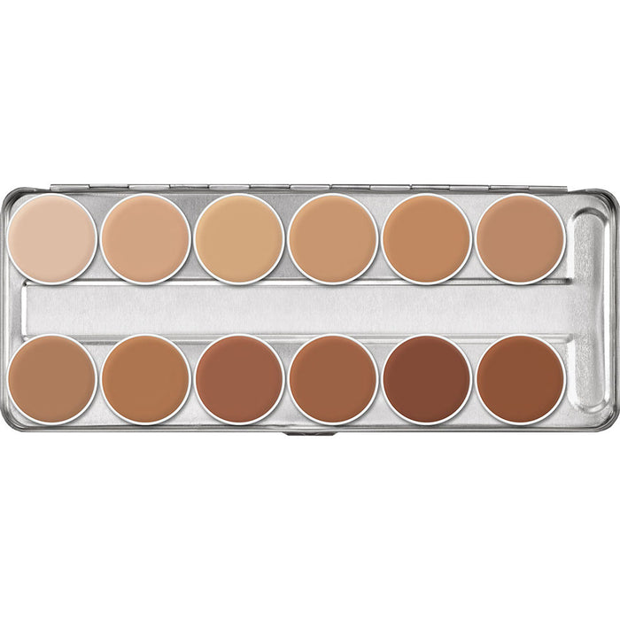Kryolan Rubber Mask Grease Palette 12 Colors