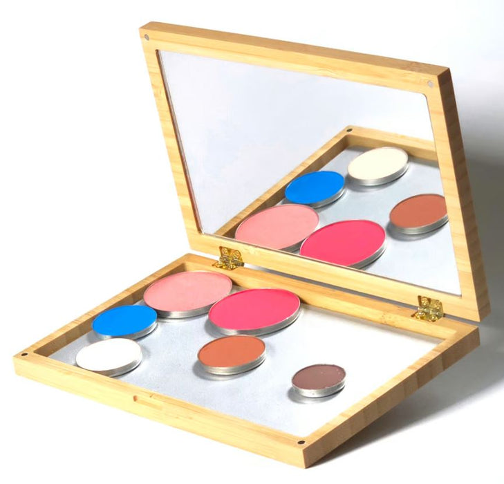 Mila Refillable Bamboo Large Magnetic Cosmetic Palette