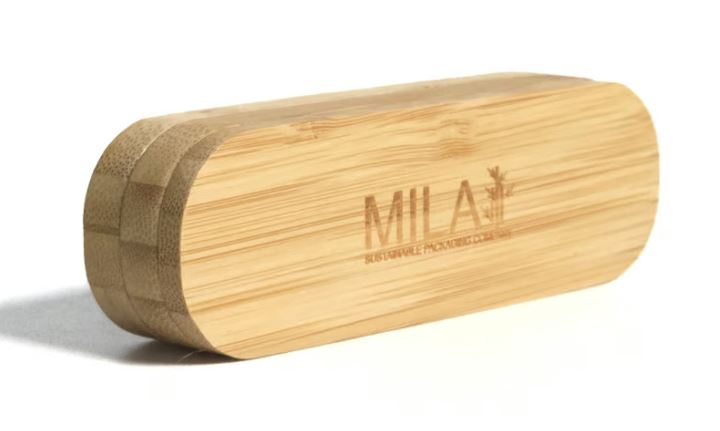 Mila Double Stacked Refillable Bamboo Cosmetic Palettes