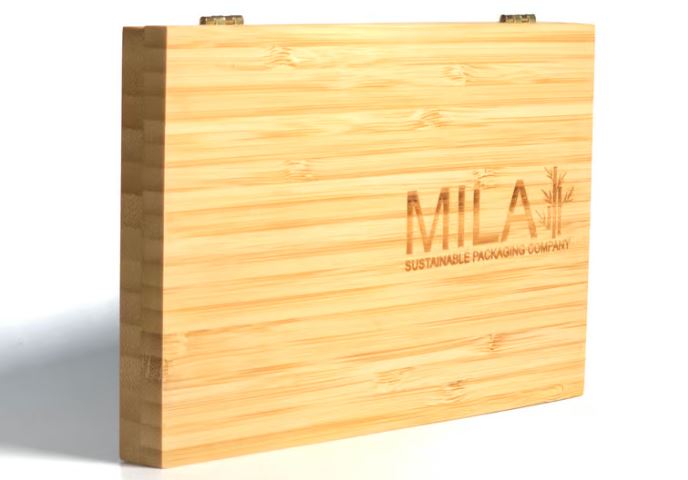Mila Refillable Bamboo Large Magnetic Cosmetic Palette