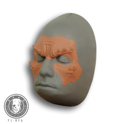 DYAD Foam Prosthetic - Horned Demon Half Face (FL-HF6)
