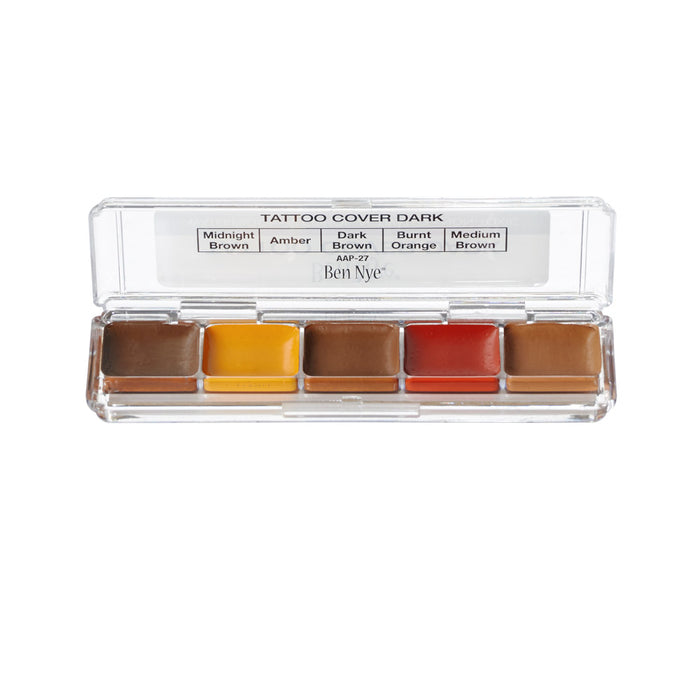Ben Nye Alcohol Tattoo Cover - Dark 0.2oz./6gm. 5 Colors (APP-27)