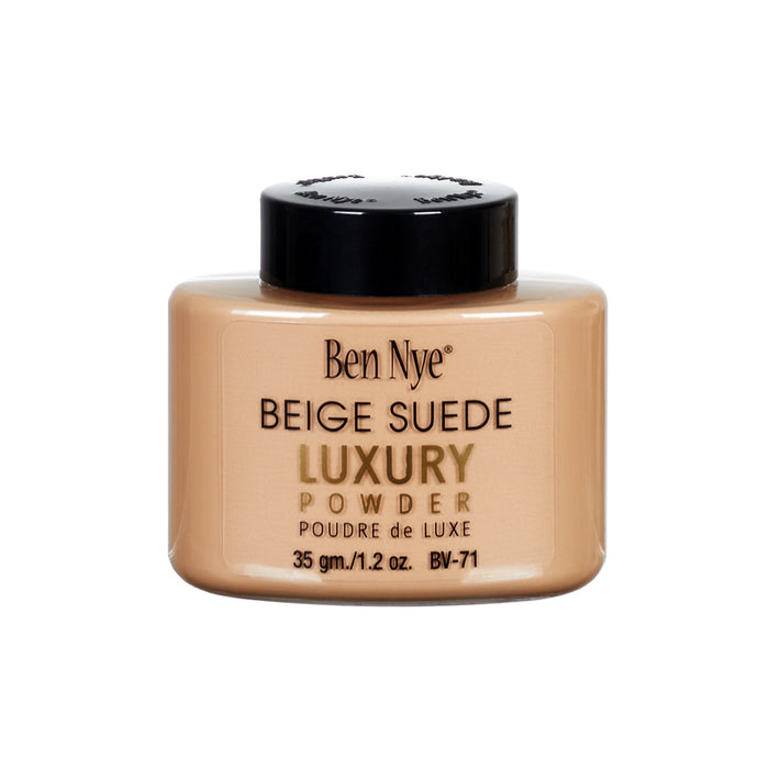 Ben Nye Beige Suede Luxury Powder 1.2oz./35gm. Shaker Bottle