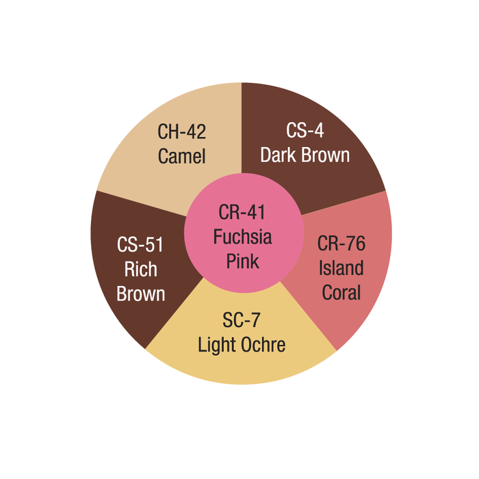 Ben Nye Creme Contour Wheel CBW-5 Brown 6 Color