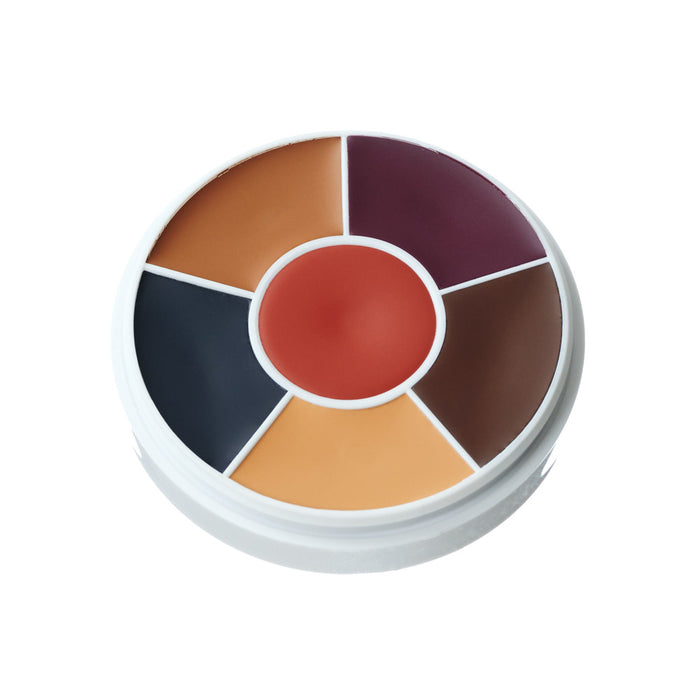 Ben Nye Creme Contour Wheel CBW-7 Dark Brown 6 Color
