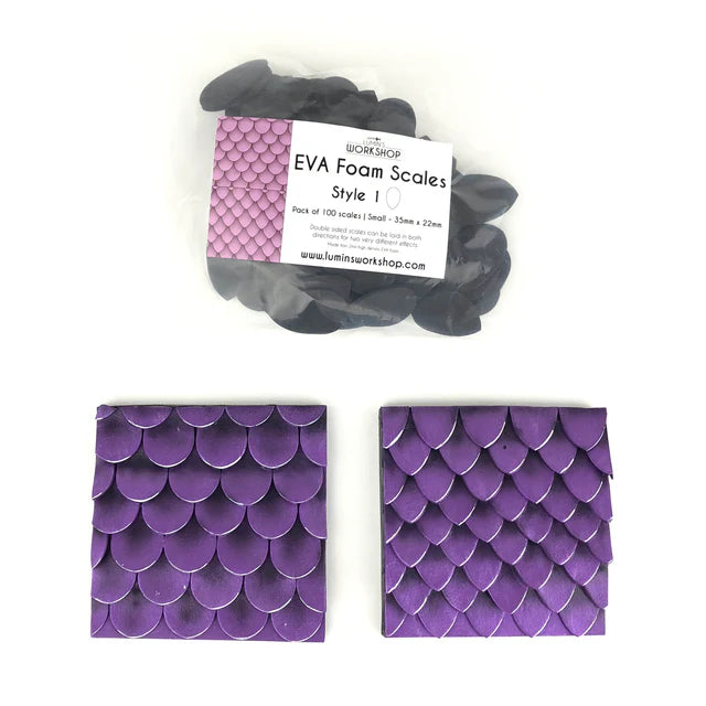 EVA Foam Scales - Style 1 - 100pk (2 sizes)
