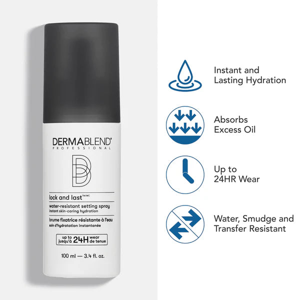 DERMABLEND Lock and Last Water-Resistant Setting Spray