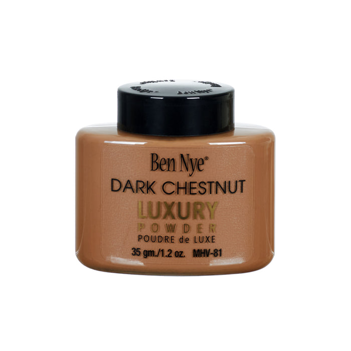 Ben Nye Dark Chestnut Luxury Powder 1.2oz./35gm. Shaker Bottle