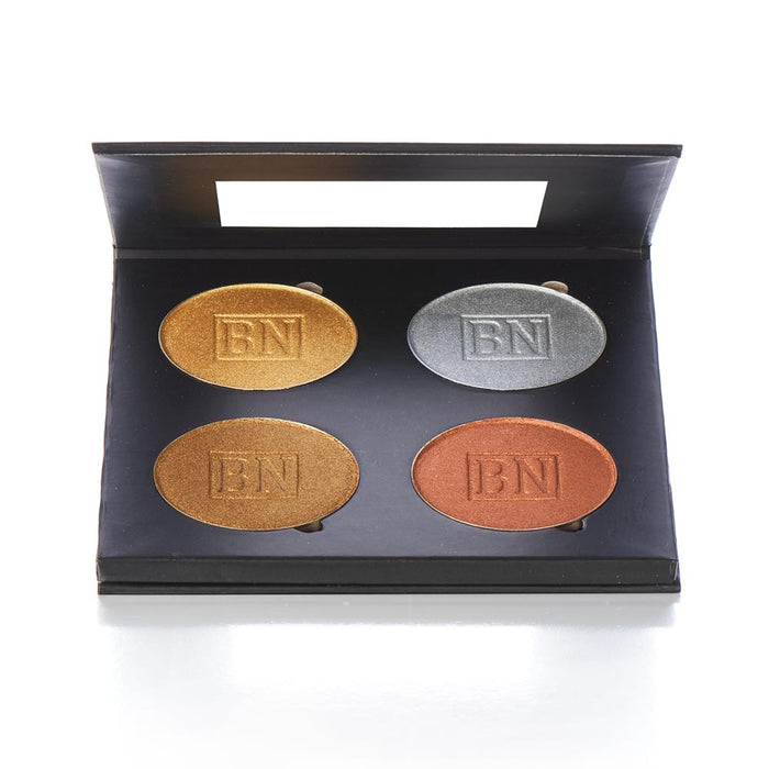 Ben Nye Lumière Metallics Powder Palette 0.5oz./14gm., 4 Colors (MLUP-4)