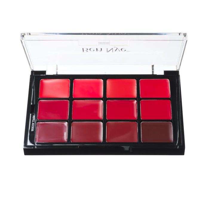 Ben Nye All Red Lip Color Palette 0.56oz/16gm., 12 Colors (STP-35)