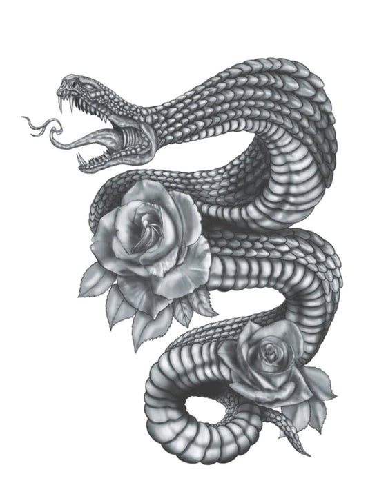 HookUp Tattoo Snake & Roses