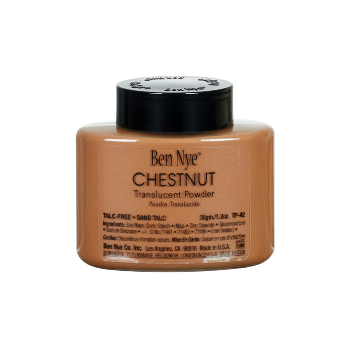 Ben Nye Chestnut Translucent Face Powder 1.2oz./35gm. Shaker Bottle