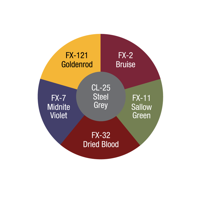 Ben Nye Zombie Wheel 1oz./28gm. 6 Colors (ZW)
