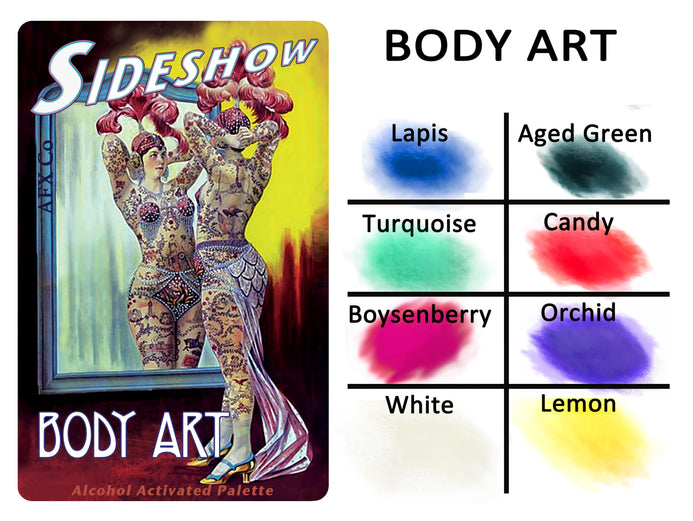Bluebird Sideshow Body Art Palette