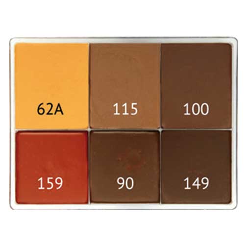 Maqpro 6 Color Creme Palette E2