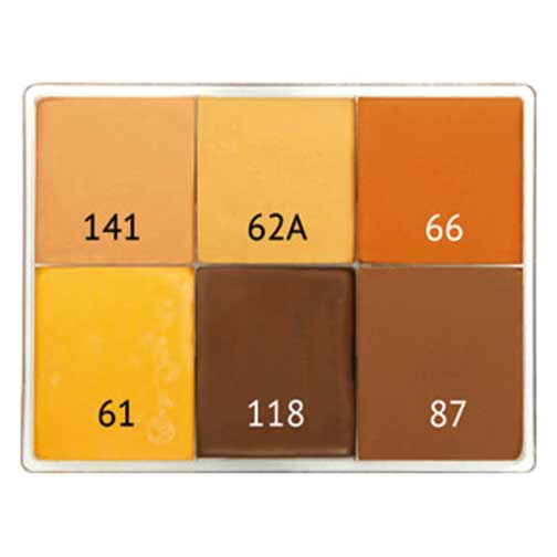 Maqpro 6 Color Creme Palette E3