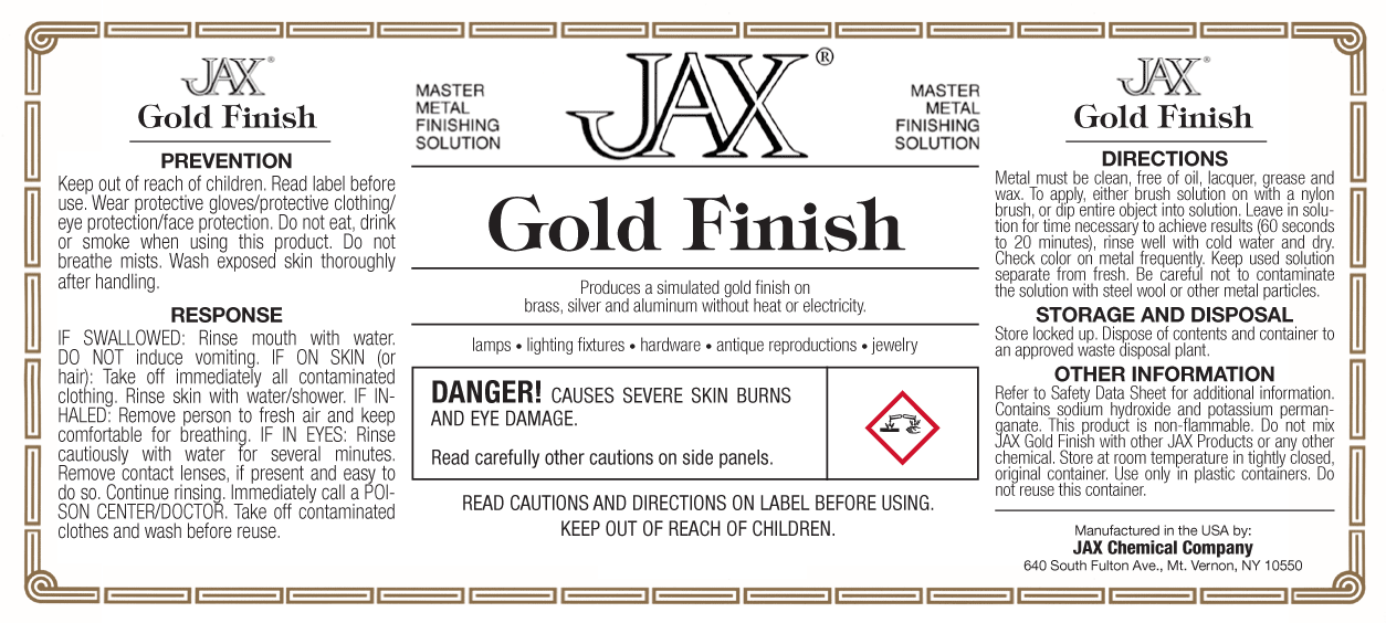 JAX Gold Finish
