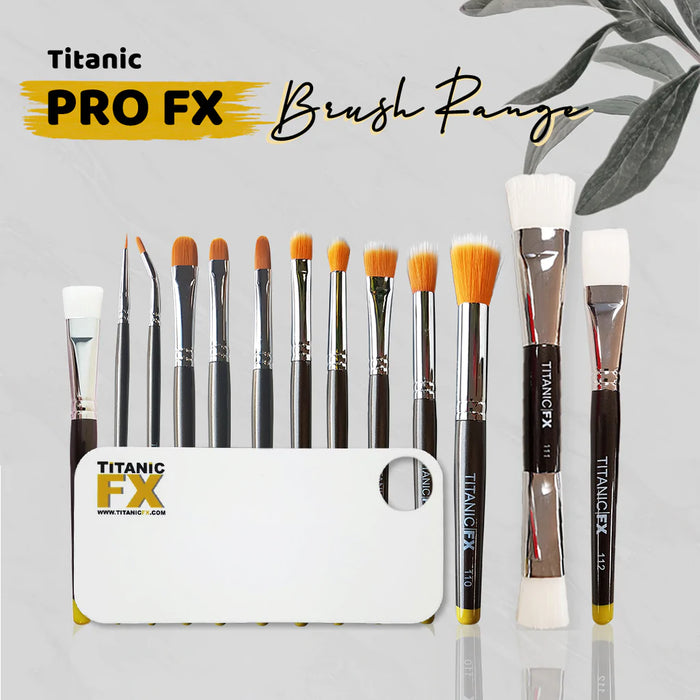 TITANIC FX Pro-FX Full Brush Kit (13 Brushes with pouch & palette)