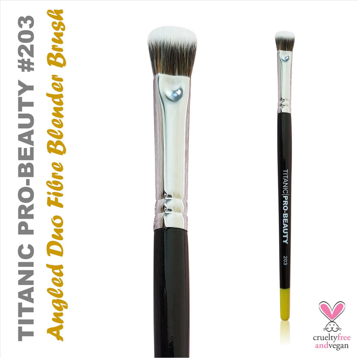 TITANIC FX Pro-Beauty Brush #203 Angled Duo-Fibre Blender