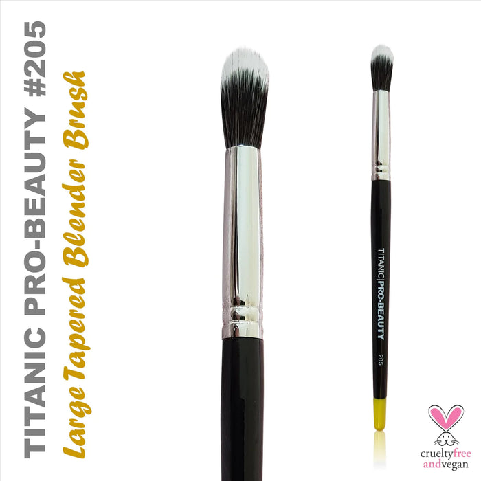 TITANIC FX Pro-Beauty Brush #205 Lg Duo-Fibre Tapered Blender