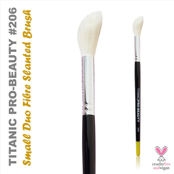 TITANIC FX Pro-Beauty Brush #206 Sm Duo-Fibre Slanted Blender