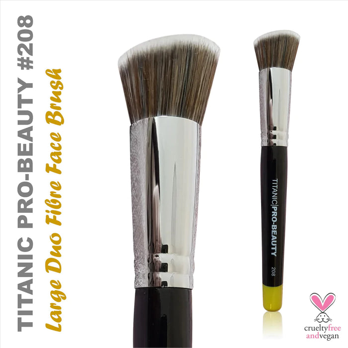 TITANIC FX Pro-Beauty Brush #208 Large Duo-Fibre Face Blender