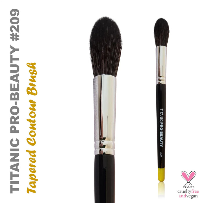 TITANIC FX Pro-Beauty Brush #209 Tapered Contour