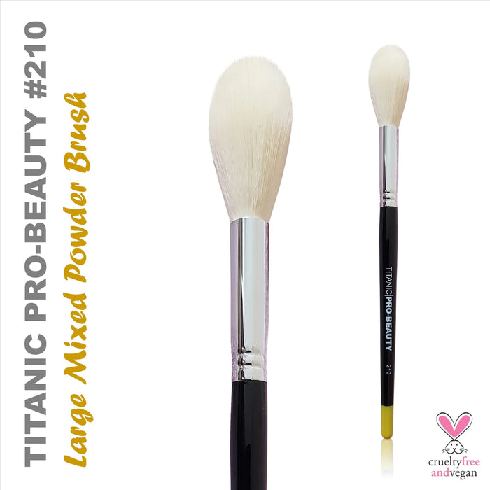 TITANIC FX Pro-Beauty Brush #210 Large Mixed Powder